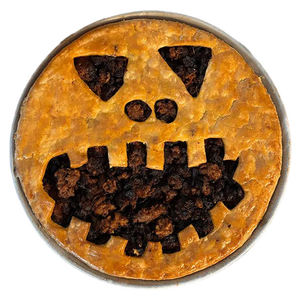 Jack-O'-Lantern Kürbiskuchen