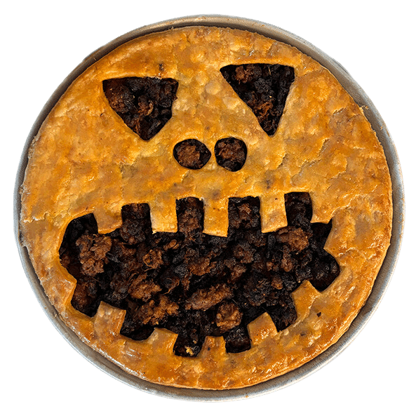 Tourte d'Halloween à la Viande et au Potiron