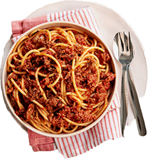 Kids spaghetti in tomatensaus 