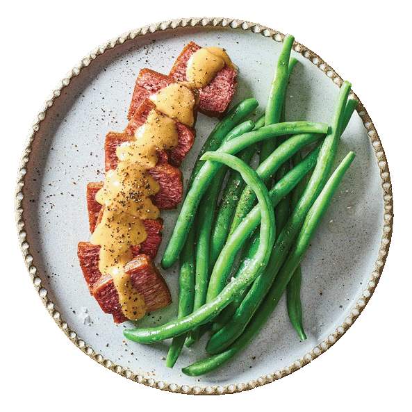 Flank Steak with Miso butter 