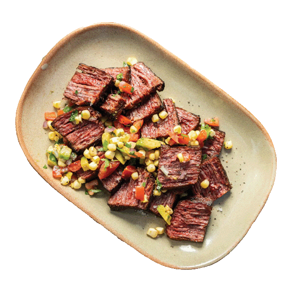  Flank Steak with Corn Salsa  