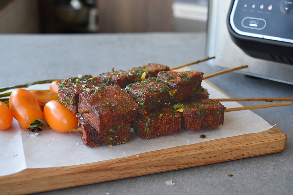 Air Fryer Flank Steak Skewers Recipe | Redefine Meat