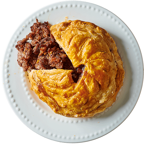 Redefine Pulled Beef & Mulled Wine Pie 