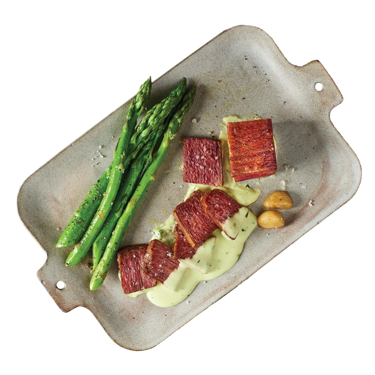 Flank Steak with Plant-based Béarnaise